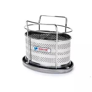 타원형 주방선반 원형수납통 주방수납대 수저통 주방다용도수납