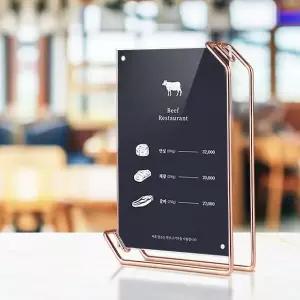 카페메뉴판 투명 디자인 식당 테이블 미용실 탁상액자