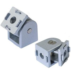 알루미늄 압출 프로파일 용 아연 합금 유연한 피벗 조인트 2020 3030 4040 직각 임의 커넥터