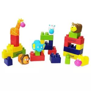 돌아기블럭 소프트 동물 블럭놀이 장난감 조카선물 세돌 12개월