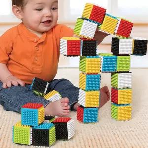 21개월 아기 블럭쌓기 손감각발달 장난감 어린이집 여아 두돌 손운동 남아