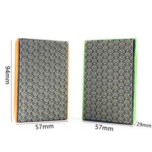 1-4 PC 다이아몬드 연마 핸드 패드 블록 60 # 100 200 400 세라믹 타일 대리석 유리 연삭