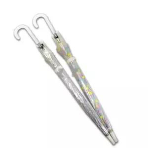 투명 우산 원터치 장우산 도트 별 비닐 자동 우산 우산 자동우산