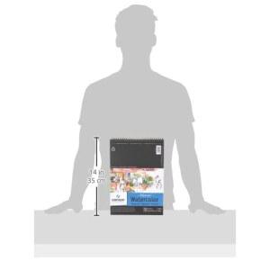 캔슨 아티스트 몽발 페이퍼 저널링 종이 패드 12매 140파운드 시리즈 매체 300G 9X12인치 성인 와이어바운드 아트 마커 수채화 학생용 수채화 혼합