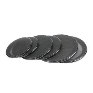 1/2/3/4/5/6 인치 블랙 자동차 스피커 그릴 메쉬 라운드 호른 보호 커버 서클 인클로저 그물 DIY 장식 액