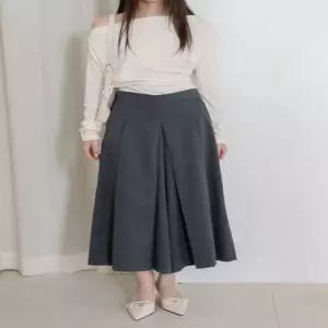 여성 2컬러 출근룩 데이트룩 치마바지 스커트팬츠