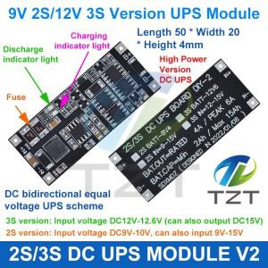 TZT UPS 전원 공급 장치 모듈, 무정전 제어 보드, 2S, 3S 충전 스텝 업 보호 DC 12V, 50W, 4A