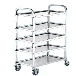 서빙카트 스테인리스 다층 트롤리 이동식 업소용 서빙카
