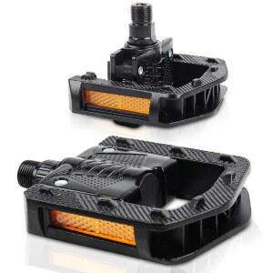 접이식 자전거 페달, 산악 전기 미끄럼 MTB 위한 방수 도심 출퇴근, 자전거, 알루미늄 CNC 스트립 넓은 | 포함 플랫 방지 페달 사이클링 9/16인치, 반사 자전거를