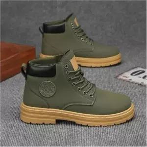 남성 키높이 하이탑 워커 신발