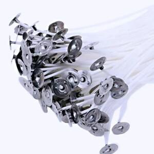 캔들 심지 거치대 왁스 면 세트, 스탠드 포함, 오리지널 무연 대두 오일 코어 직조 제작, 53 개