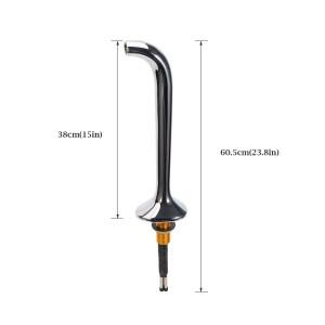 스네이크 비어 타워 싱글 유럽식 탭 크롬 도금 황동 글리콜 재순환 루프 홈브루 생맥주 바 디스펜서