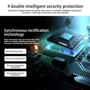 DC 스텝 다운 컨버터 12V ~ 3.3V 4.2V 5V 6V 7.5V 9V 2.5A 방수 자동 보호 차량용 전원