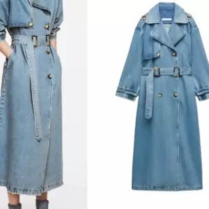 여자 데님 청트렌치 14H0424 롱