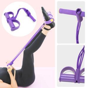 [2개구성] 페달 홈트용품 홈트레이닝 패드 휴대용 요가 테스 복근운동 스트레칭 튜빙 로프 밴드 AW7E7BC1