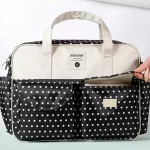 기저귀가방 가방 아기 가벼운 방수 포켓 도트백