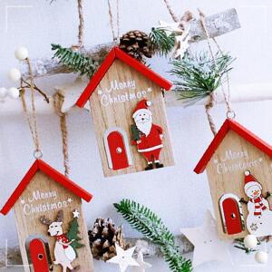 [2개구성] 산타 눈사람 루돌프 나무 데코 홈 성탄 집 만들기 현관문 면 장식 크리스마스 파티 품 KWB75019