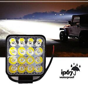 [2개구성] 5만시간 IP67 85MM 미니형 12V 24V 48와트 써치라이트 휴대용 다용도후레쉬 작업등 AWAD8087