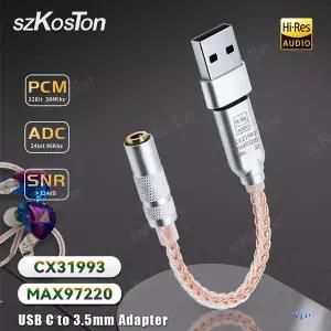 호환  DAC 하이파이 헤드폰 앰프 듀얼 칩 C 타입-3.5mm 스마트폰 어댑터 오디오 디코더 IEM AMP 32B384kHz