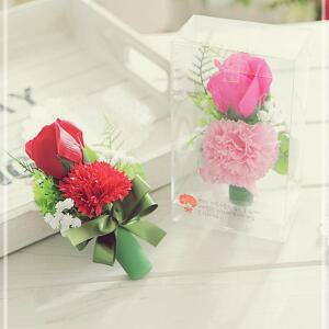 [2개구성] 카네이션 비누 꽃 어버이날 레드 선물 시들지않는 부모님 FLWA28941