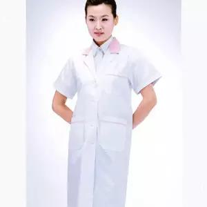 배색 반팔 여성용 영양사 가운 핑크 유니폼 S RW40FB8713