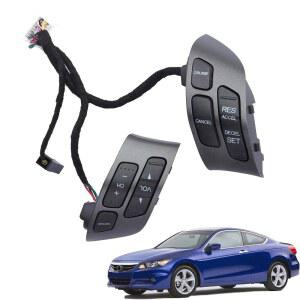 스티어링 휠 장착 볼륨 크루즈 컨트롤 스위치 버튼 혼다 어코드 2003-2007 오디세이 2005-2010 교체 번호 35880-SDB-A21, 35880-SDB-A01ZA