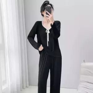 가을 아우터 파자마 프렌치 긴팔 커플 가능 잠옷세트 부착 패드 OP3