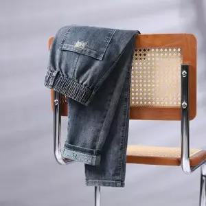 바지 남성용 캐주얼 밴딩 청바지 배기 테이퍼드 춘추 스판 배기핏 CH3