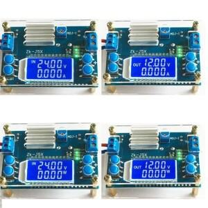 DC-DC 5A 정전압 전류 벅 스텝 다운 모듈 LCD 조절 가능 및 케이스 1 개