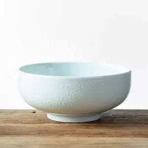 ( )이천도자기 조각목단 우동기 면기 18.5cm 그릇 식기 라면기 플레이트