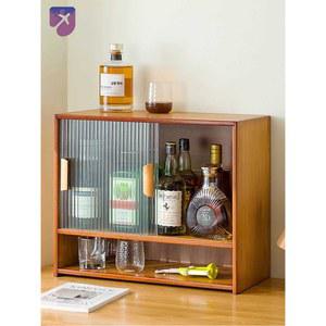 원목 모루유리 주방 미니 미닫이 진열장 수납장 우드