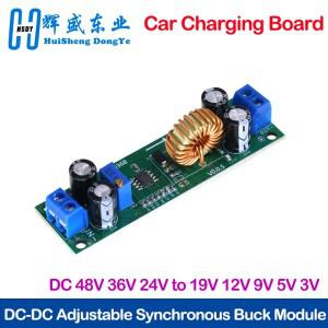 DC-DC 6.5V-60V  1.25V-30V 10A 조정 가능 스텝 다운 벅 컨버터 모듈 전원 전압 레귤레이터 동기 정류