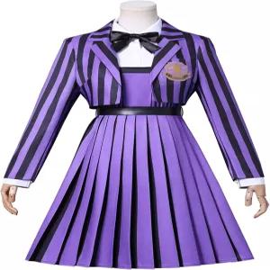 에니드 싱클레어 여성용 코스튬 올덜트 아담스 퍼플 블 재킷 드레스 할로윈 코스프레 의상
