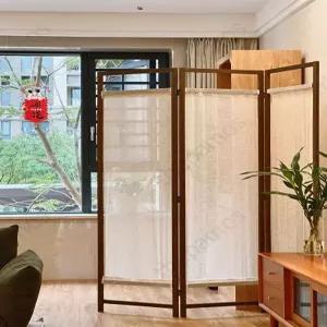 가림막 파티션 접이식 거실 원목 인테리어 이동식 원룸 공간 칸막이 대나무