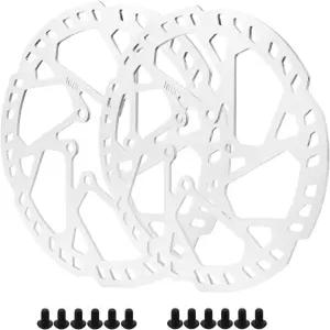 전기 E 자전거 산악 BMX MTB 스쿠터 디스크용 볼트가 달린 160mm 디스크 두꺼운 브레이크 로터 2개