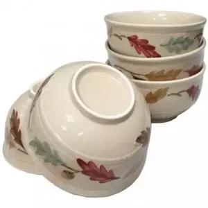 ( )도자기 대접 우동기 탕기 국그릇 접시 식기 도토리 5p