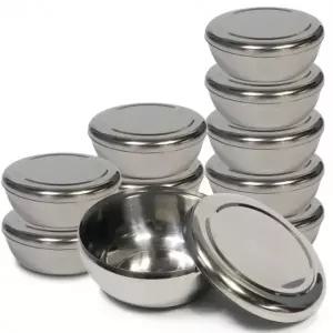 ( )한국금속 스텐공기x10개 10.5cm 합식기 식당밥그릇