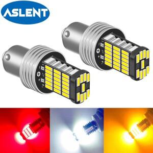 2x P21W Ba15s 1156 LED 전구 Bay15d 램프 T20 7440 자동차 방향 지시등 브레이크 주차 조명