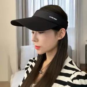 테니스모자 골프 테니스 썬캡 모자 블랙