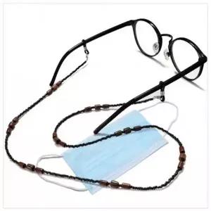 원목 방수 자연주의 안경소품 목걸이 마스크걸이 안경줄 비즈 겸용