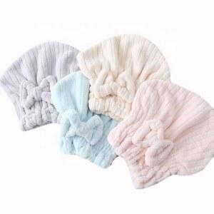 가정용건식사우나 두꺼운 코튼 커버 예쁜 스파 헤어 여성 샤워 사우나 매듭 스피드 목욕 드라이 나비 모자