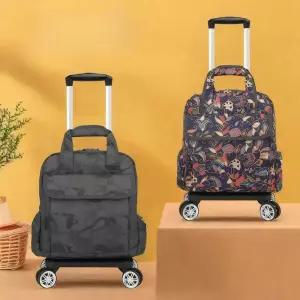 시장바구니 초경량 휴대용 캐리어가방 접이식 방수 회색 위장 A모델 16인치