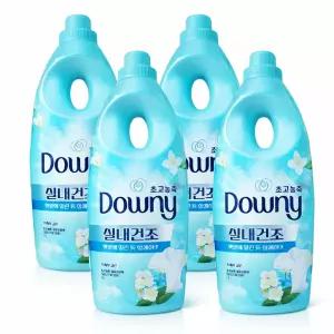 다우니 실내건조 프레시 클린 초고농축 섬유유연제 본품 1L 4개