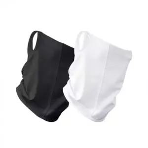 ( )자외선 차단 쿨 마스크 화이트+블랙 스포츠마스크 얼굴햇빛가리개 냉감소재 골프마스크