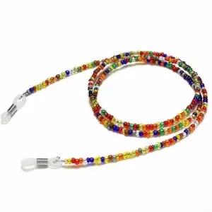 ( )네온 목걸이 마스크걸이 아크릴 마스크 스트랩 비즈 투명 겸용