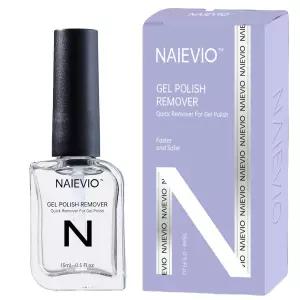 나이비오 젤 폴리쉬 리무버 손톱용 네일 호일 필요 없음 빠르고 간편한 3-5분 만에 물에 잠길 (0.5 floz)