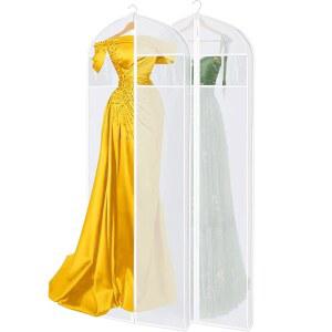가운 길이 72인치 드레스백 옷 드레스백 보관 웨딩드레스 커버 걸이용 접이식 여행용 의류백 및 드레스 옷장