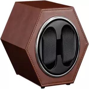 Anyasun 자동 더블 워치 와인더 조용한 일본 모터가 장착된 시계용 시계 USB 타입 C 전원 크리스마스 선물