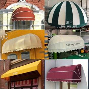 원형 어닝 소형 유럽 창문 현관 카페 접이식 프랑스 둥근 천막 차양