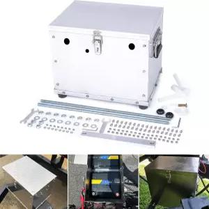 CNRAQR 배터리 박스 재배치 키트 모든 차량 트레일러 보트 트롤링 모터 픽업 RV 휴대용 보관 케이스 그룹